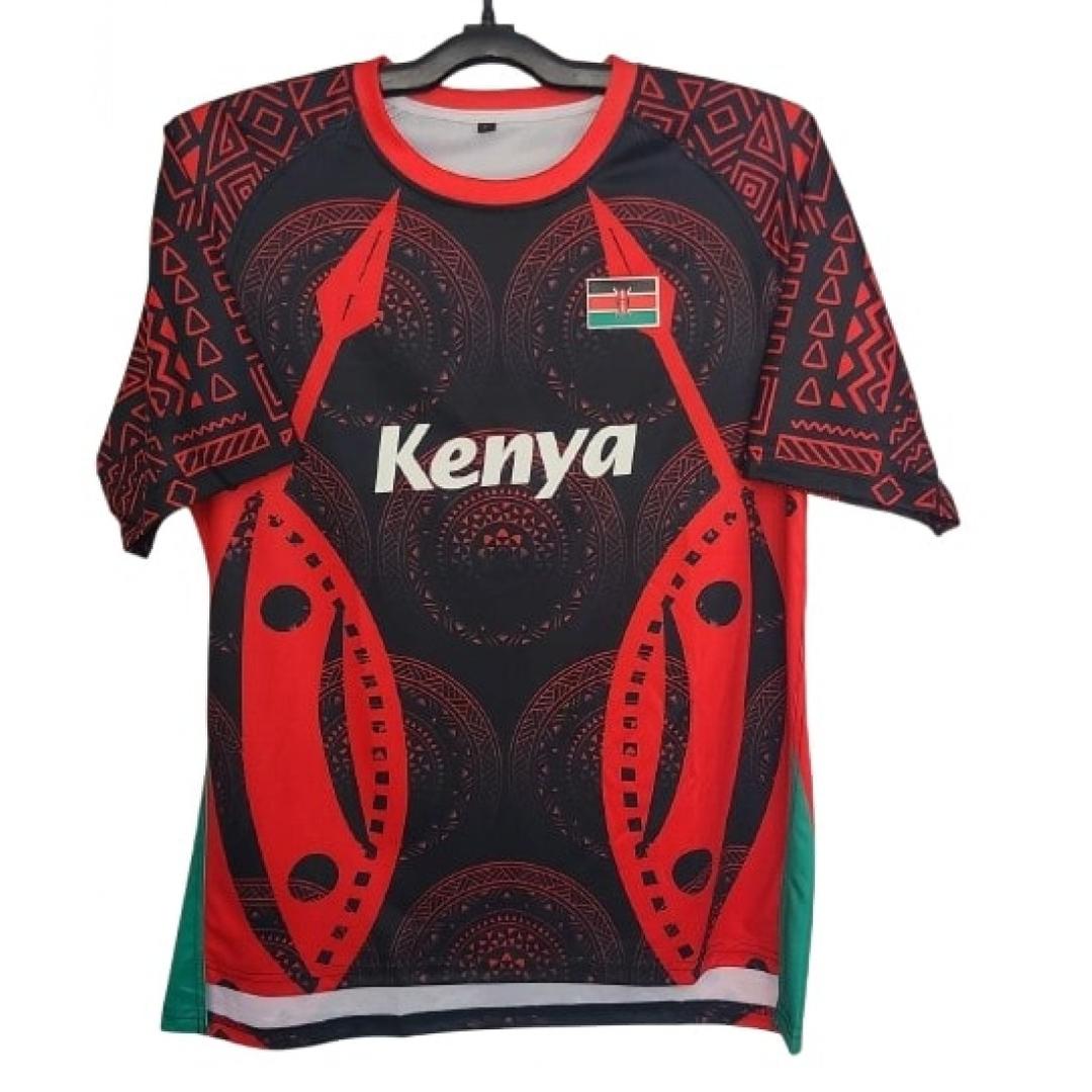 Red Kenya Rugby Jersey 2025